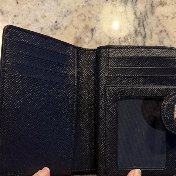 Coach Textured Black Leather Wallet - Picture 4 of 5